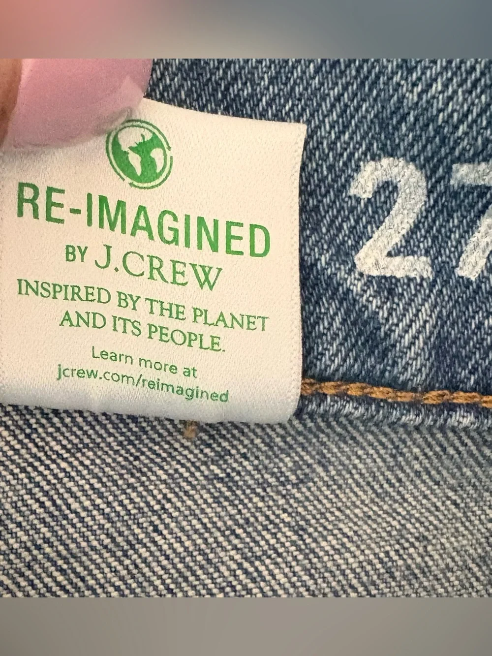 J. Crew Mildly Distressed Classic Straight Jeans size 27T